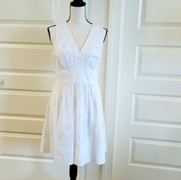 Kate Spade BNWOT Clover Eyelet Minidress - Picture 2 of 7